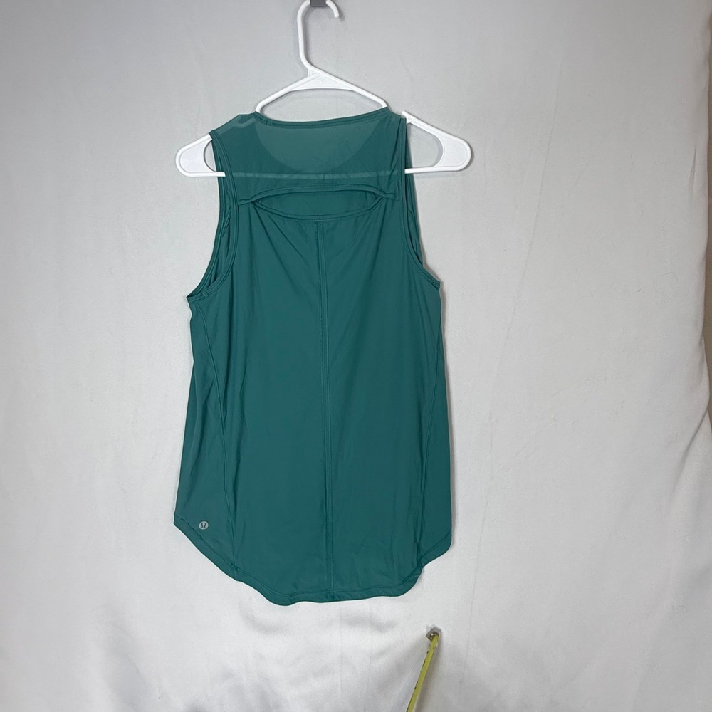 Lululemon Women's Sleeveless Athletic Tank Top Teal Size 6 Lightweight - Picture 7 of 8